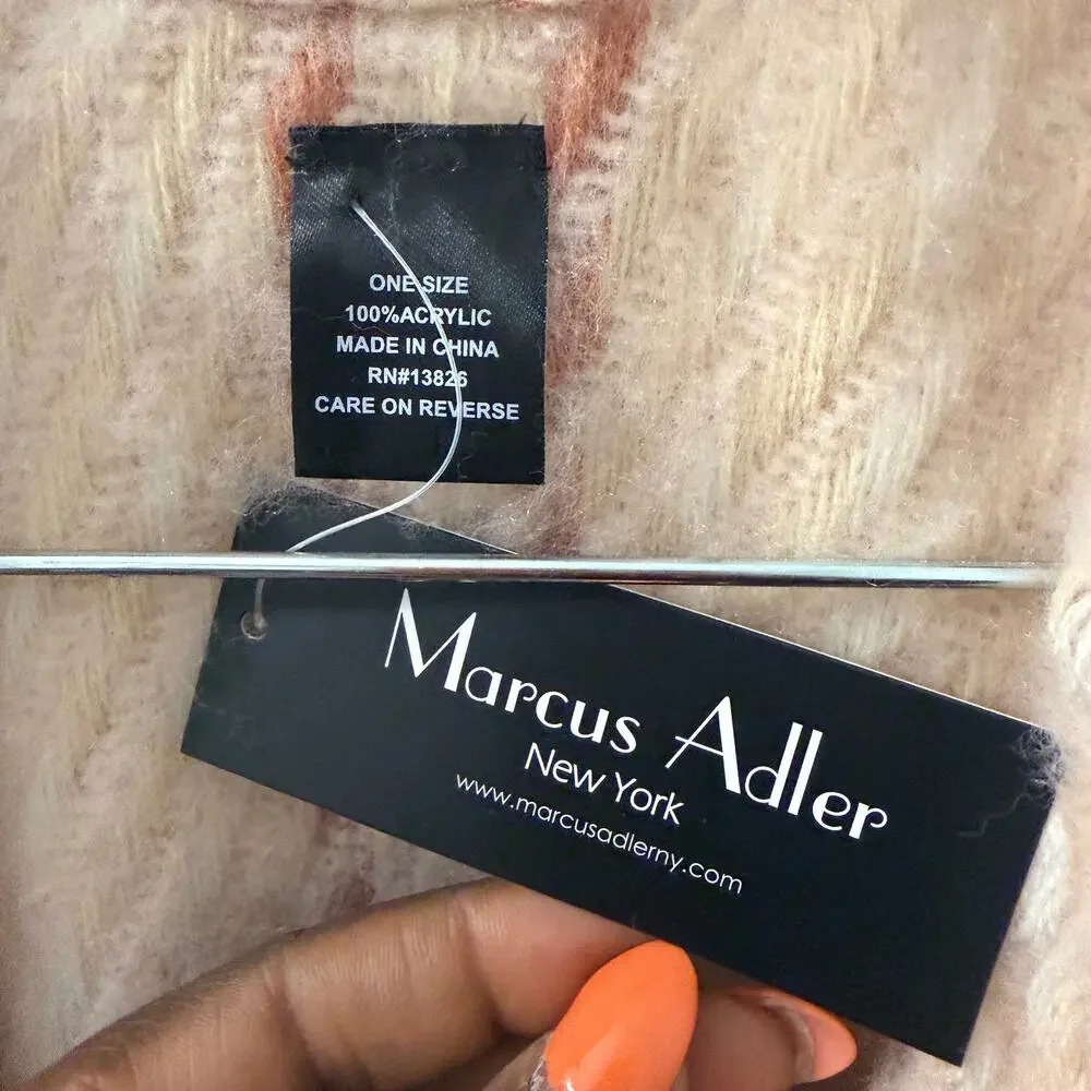 NWT Marcus Adler Ombré Topper Poncho ONE SIZE